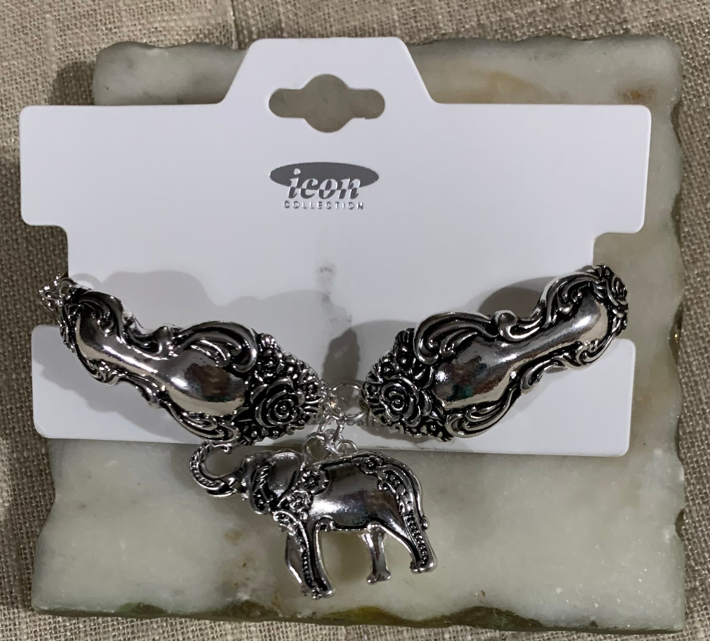 Elephant with Pearl Bracelet