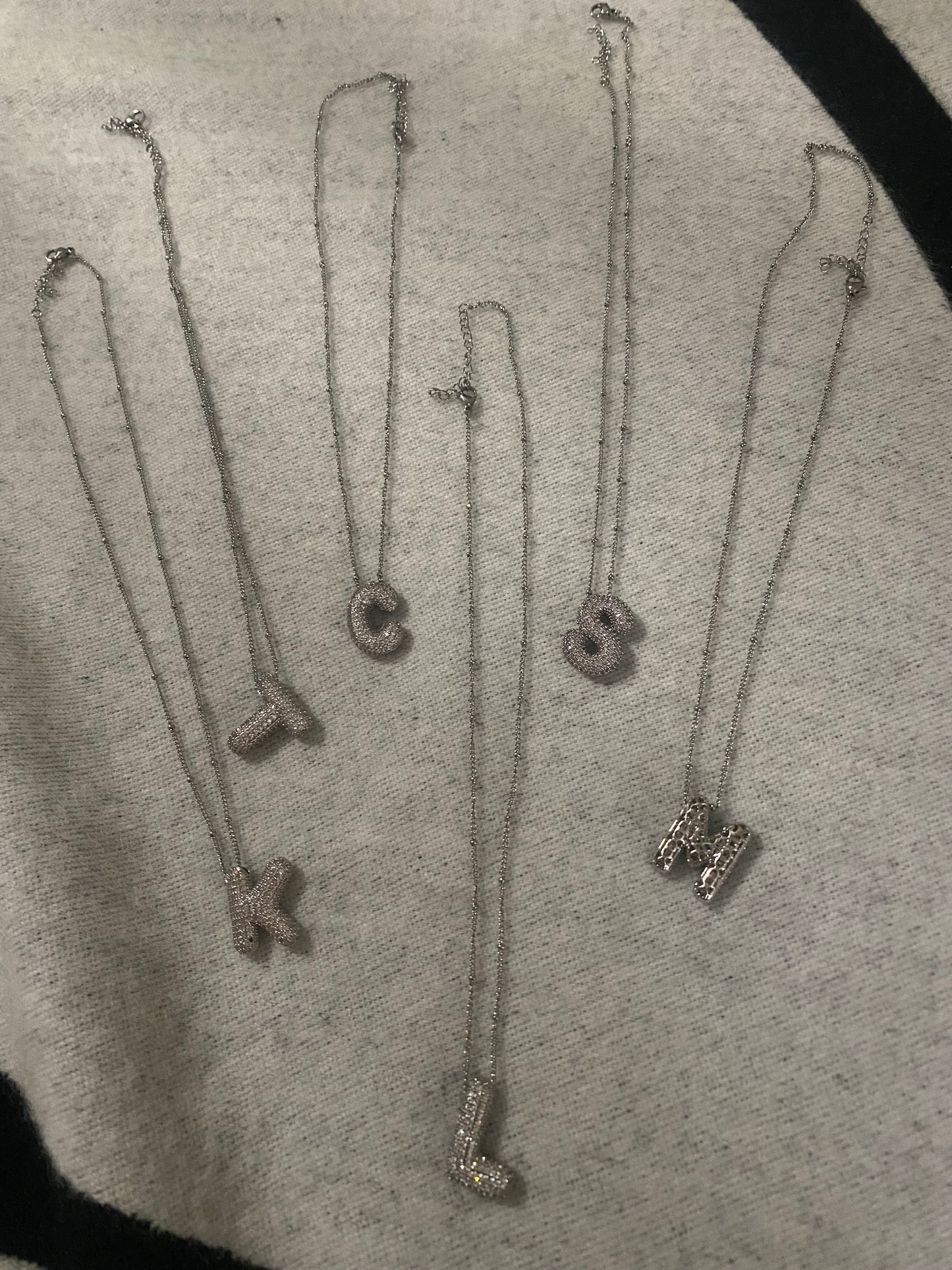 Bling Initial Necklace