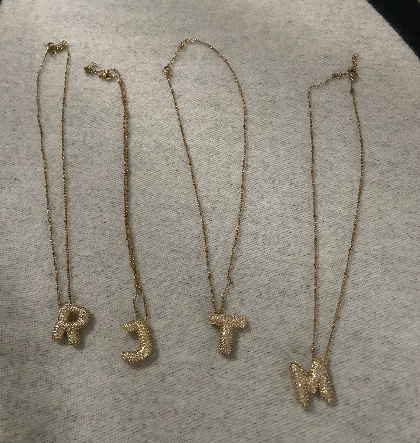 Bling Initial Necklace