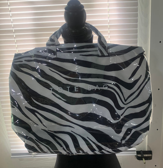 Zebra Print Tote Bag