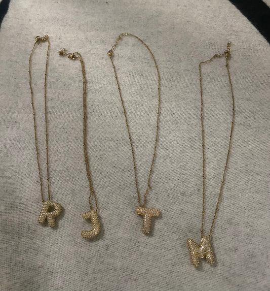 Bling Initial Necklace