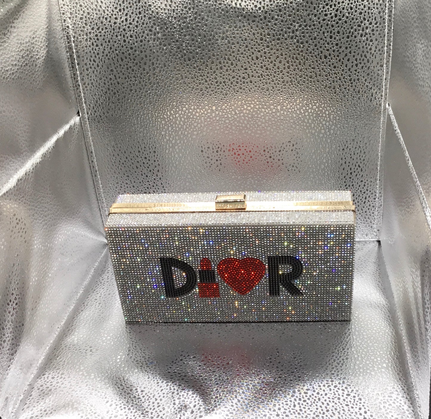 D Diva Rhinestone Evening Bag