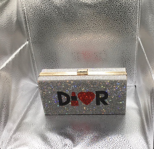 D Diva Rhinestone Evening Bag